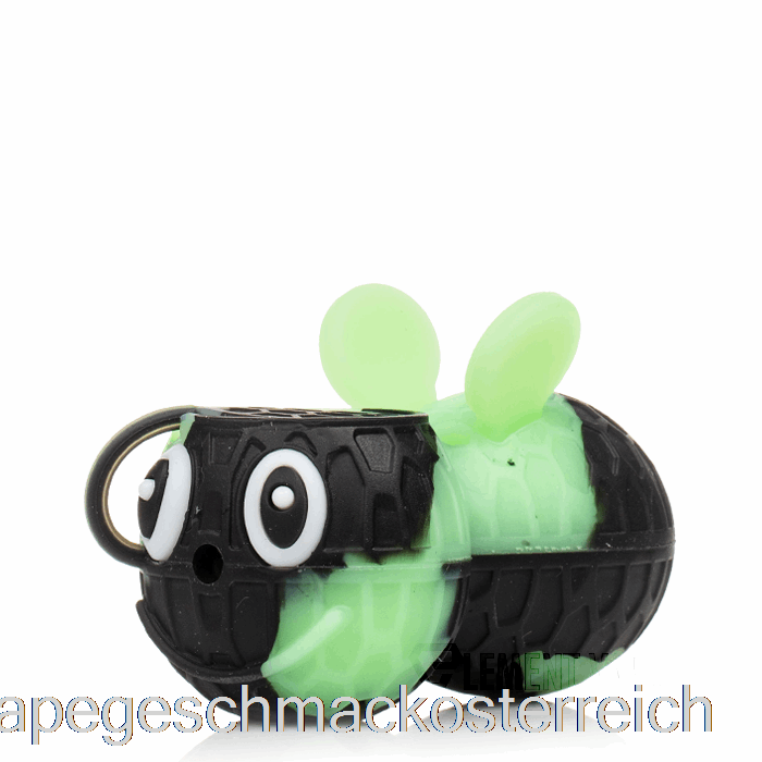 Stratus Bienenförmiger Silikonlöffel Schwarz / UV-Schleim (schwarz / UV-grün) Vape-Geschmack